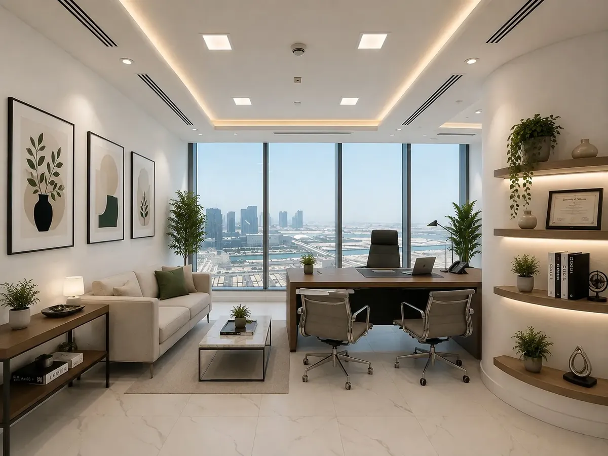 Private office Addax Tower with Al Reem Island views at Aegis Coworking